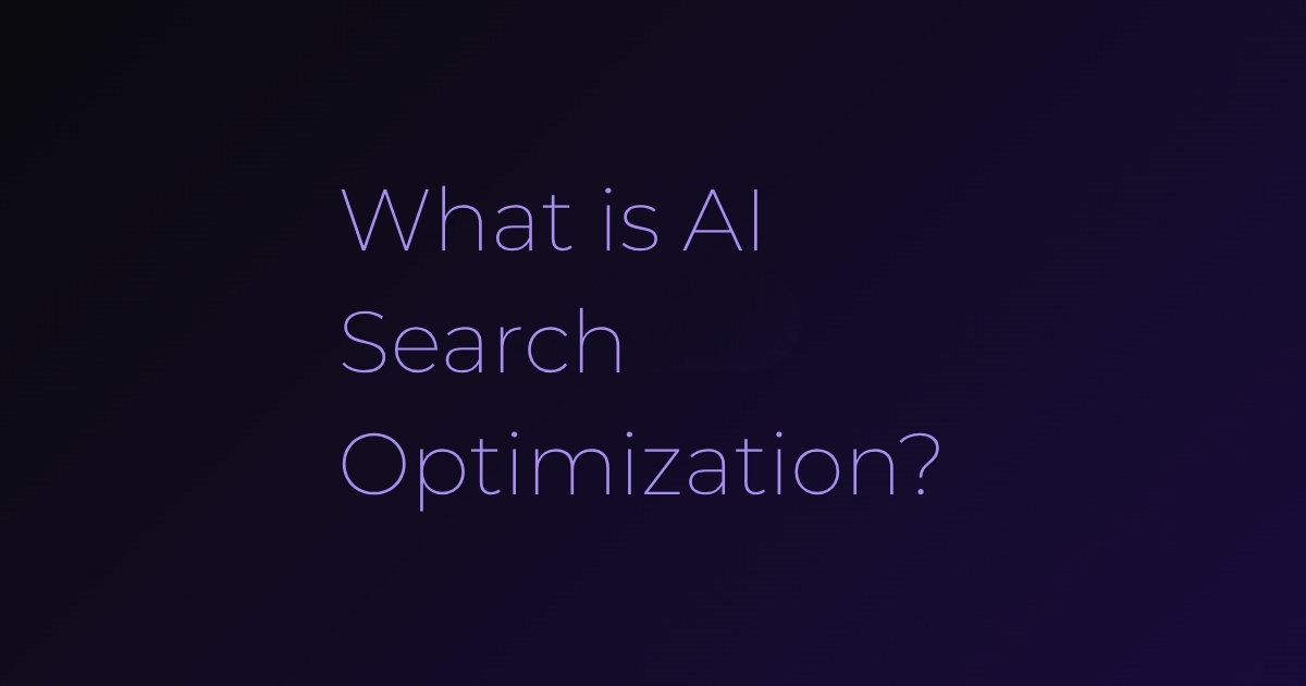 What is AI Search Optimization (GEO)?